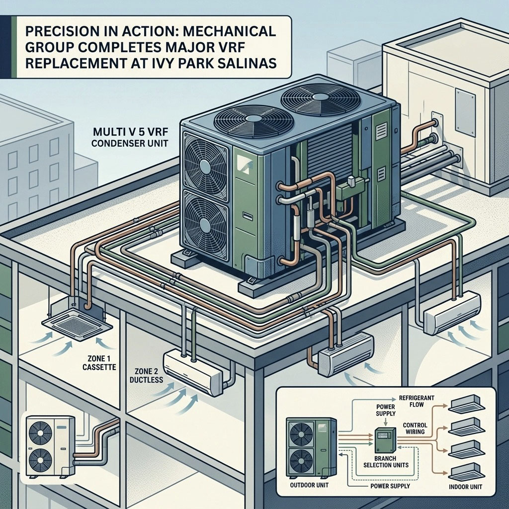 [HERO] Precision in Action: Mechanical Group Completes Major VRF Replacement at Ivy Park Salinas